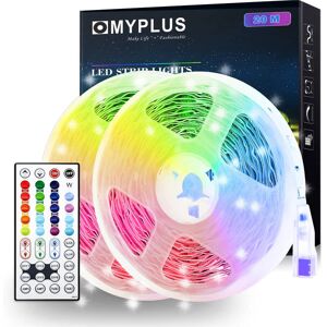 MYPLUS LED Strips, RGB Led Strips 20M with IR Remote Control and Power Supply Led Lighting Strip for Home, Bedroom, TV, Ceiling, Closet Decoration - Brand New