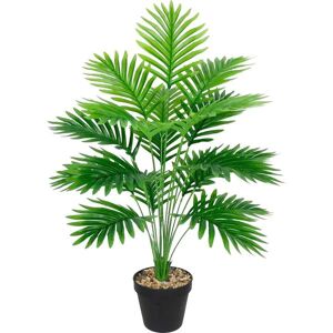 AIVORIUY Artificial Areca Palm Plant 84CM Fake Palm Tree Tropical Jungle Bushes Faux Tree for Indoor Outdoor Modern Decoration in Pot for Home Office in Pot for Home Office Wedding Garden Party - Brand New