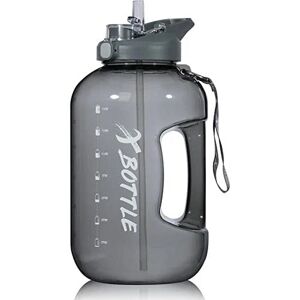 XBOTTLE 3.78L Large Water Bottle with Straw & Chug Lid - Motivational 1 Gallon Jug with Time Markings, Reusable BPA Free,Dishwasher Safe, Sturdy Handle Easy to Carry for Gym,Sports,Office,Home- Colour Options - Brand New