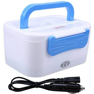 WCIC Electric Heating Lunch Box Thermal Bento Box Meal Food Heater Warmer with 1.5L Detachable Food Container & Spoon (Blue, 12V for Car) - Brand New