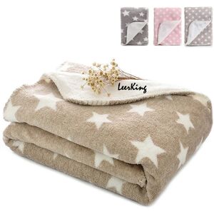 LeerKing 2 Packs Dog Blankets Soft Warm Pet Cat Bed Blanket Fleece Flannel Mattress Couch Sofa Crate for small medium large Puppy，40