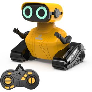 GILOBABY RC Robot Toys, Remote Control Robot Toys, Walking & Dancing Kids Robot Toys for Children Age 6 Year Old & Up Boy Girl , Gifts Toys with LED Eyes (Yellow) - Brand New