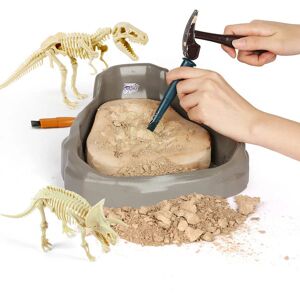 Science Can Fossil Digging Kit with 2 Dinosaur Figures, T-Rex Dinosaur Dig Kit for Kids, Dinosaur Bones Excavation Kit, Dinosaur Toys for Boys, Science STEM Toys for Boys Girls Age 6 7 8+ - Brand New