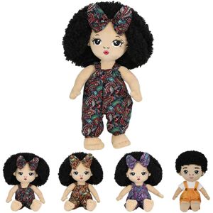 JUSTQUNSEEN Black Baby Dolls African American Doll Black Dolls 50CM, Baby Dolls for 3 Year Old Girls ,Soft Doll for Girls Stuffed Plush Doll for Girl Plush First Baby Doll - Brand New