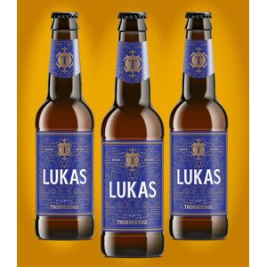 Thornbridge Lukas , 4.2% Helles Lager (Gluten Free) 12 x 330ml bottles Beer - Case Bottle Thornbridge Lukas , 4.2% Helles Lager (Gluten Free) 12 x 330ml bottles Beer - Case Bottle
