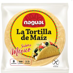 Nagual Yellow Corn Tortilla 15cm 8 units