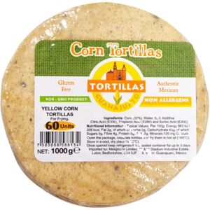 Guanajuato Yellow Corn Tortilla for Frying 15cm 1kg