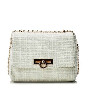 Moda In Pelle Cheryl Bag White-Gold Textile