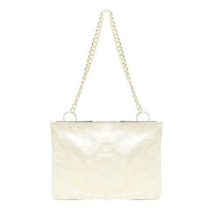 Moda In Pelle Dani Bag Champagne Metallic Leather