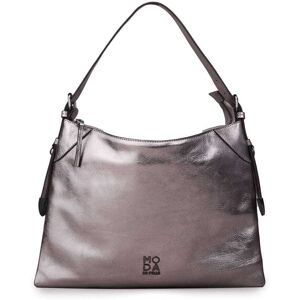 Moda In Pelle Jasmine Bag Pewter Leather