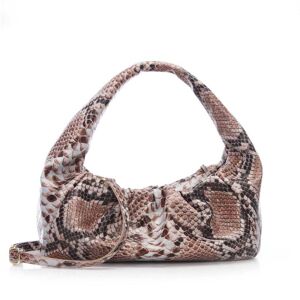 Moda In Pelle Sicilly Bag Natural Snake Snake Print Leather