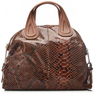 Moda In Pelle Softee Tote Tan - Snake Leather