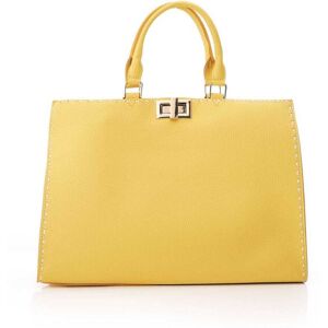 Moda In Pelle Sunshine Tote Yellow Leather