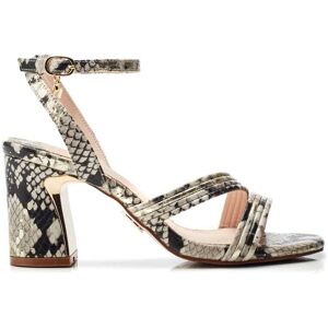 Moda In Pelle Raeya Natural - Gold Snake Print Porvair 36 Size: EU 36