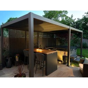 Nova - Titan Aluminium Pergola - 6m x 3m Rectangular - Grey