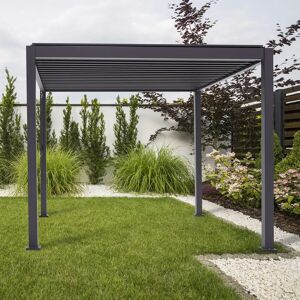 Nova - Proteus Aluminium Pergola - 4m x 3m Rectangular - Grey