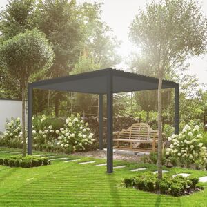 Nova - Titan Aluminium Pergola - 3.6m x 3.6m Square - Grey