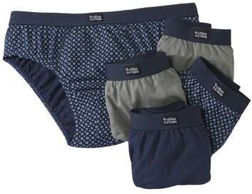Atlas for Men Pack of 5 Men's Plain&Patterned Briefs Navy Grey  - PATTERNED - Size: XL Atlas for Men Pack of 5 Men's Plain&Patterned Briefs Navy Grey  - PATTERNED - Size: XL