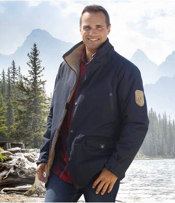 Atlas for Men Men's Expedition Navy Blue Parka Coat  - NAVY BLUE - Size: 4XL Atlas for Men Men's Expedition Navy Blue Parka Coat  - NAVY BLUE - Size: 4XL