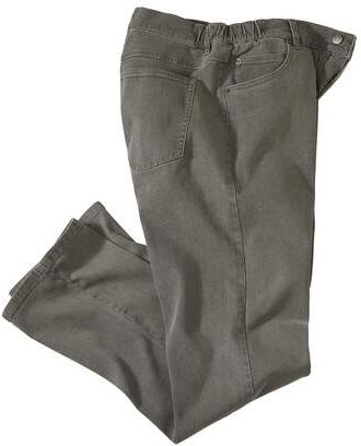 Atlas for Men Men's Grey Stretch Jeans  - GREY - Size: W42 Atlas for Men Men's Grey Stretch Jeans  - GREY - Size: W42