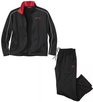 Atlas for Men Men's Black Outdoor Tracksuit  - BLACK - Size: 3XL Atlas for Men Men's Black Outdoor Tracksuit  - BLACK - Size: 3XL
