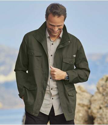 Atlas for Men Men's Full Zip Khaki Adventurer Safari Jacket  - KHAKI - Size: L Atlas for Men Men's Full Zip Khaki Adventurer Safari Jacket  - KHAKI - Size: L