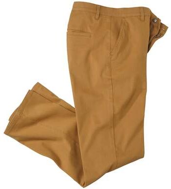 Atlas for Men Men's Stretch Camel Twill Chinos  - OCHRE - Size: W28 Atlas for Men Men's Stretch Camel Twill Chinos  - OCHRE - Size: W28