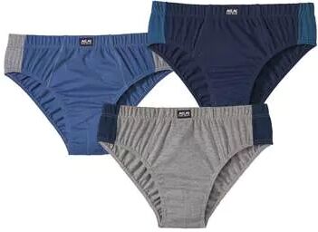 Atlas for Men Pack of 3 Men's Sporty Briefs - Grey Navy Blue  - GREY - Size: 3XL