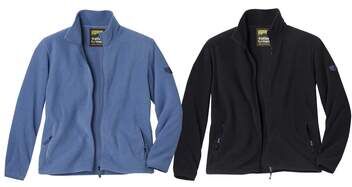 Atlas for Men Pack of 2 Men's Microfleece Full Zip Jackets - Black Blue  - BLACK - Size: 3XL Atlas for Men Pack of 2 Men's Microfleece Full Zip Jackets - Black Blue  - BLACK - Size: 3XL
