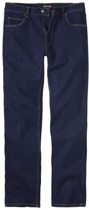 Atlas for Men Men's Stretch Blue Jeans - Regular Fit  - RAW - Size: W48 Atlas for Men Men's Stretch Blue Jeans - Regular Fit  - RAW - Size: W48