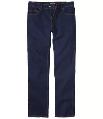 Atlas for Men Men's Stretch Blue Jeans - Regular Fit  - RAW - Size: W44