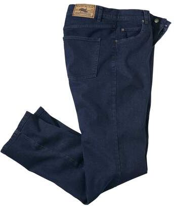 Atlas for Men Men's Blue Stretch Jeans  - BLUE - Size: W50 Atlas for Men Men's Blue Stretch Jeans  - BLUE - Size: W50