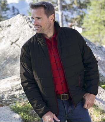 Atlas for Men Men's Lightweight Black Quilted Puffer Jacket  - BLACK - Size: 3XL Atlas for Men Men's Lightweight Black Quilted Puffer Jacket  - BLACK - Size: 3XL