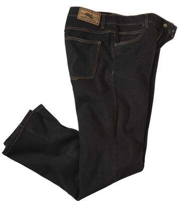 Atlas for Men Men's Black Stretch Jeans  - BLACK - Size: W28 Atlas for Men Men's Black Stretch Jeans  - BLACK - Size: W28