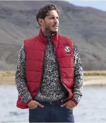 Atlas for Men Men's Red Padded Gilet  - RED - Size: 3XL Atlas for Men Men's Red Padded Gilet  - RED - Size: 3XL