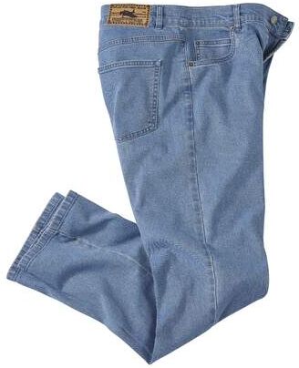 Atlas for Men Men's Light Blue Regular Stretch Jeans  - BLUE - Size: W28 Atlas for Men Men's Light Blue Regular Stretch Jeans  - BLUE - Size: W28