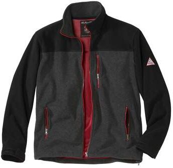 Atlas for Men Men's Insulating Full Zip Fleece Jacket  - BLACK - Size: 3XL Atlas for Men Men's Insulating Full Zip Fleece Jacket  - BLACK - Size: 3XL