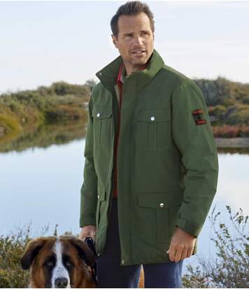 Atlas for Men Men's Khaki Water-Repellent Multi-Pocket Parka  - KHAKI - Size: XL Atlas for Men Men's Khaki Water-Repellent Multi-Pocket Parka  - KHAKI - Size: XL