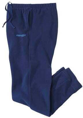 Atlas for Men Men's Navy Microfleece Lounge Trousers  - BLUE - Size: M Atlas for Men Men's Navy Microfleece Lounge Trousers  - BLUE - Size: M