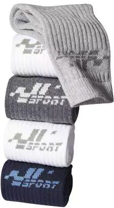 Atlas for Men Pack of 5 Men's Sport Socks - White Grey Navy  - GREY - Size: 5½-8 Atlas for Men Pack of 5 Men's Sport Socks - White Grey Navy  - GREY - Size: 5½-8