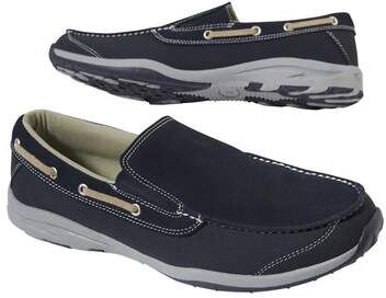 Atlas for Men Men's Navy Boat Shoes  - NAVY BLUE - Size: 9½ Atlas for Men Men's Navy Boat Shoes  - NAVY BLUE - Size: 9½