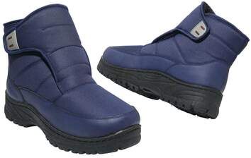 Atlas for Men Men's Blue Sherpa-Lined Snow Boots - Water-Repellent  - NAVY BLUE - Size: 5Â½