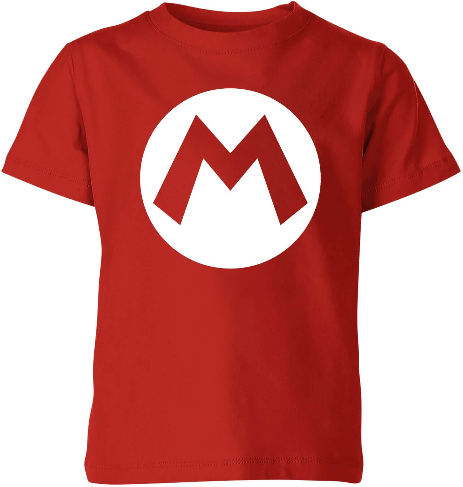 Nintendo Super Mario Logo Kid's T-Shirt - Red - 7-8 Years - Red Nintendo Super Mario Logo Kid's T-Shirt - Red - 7-8 Years - Red