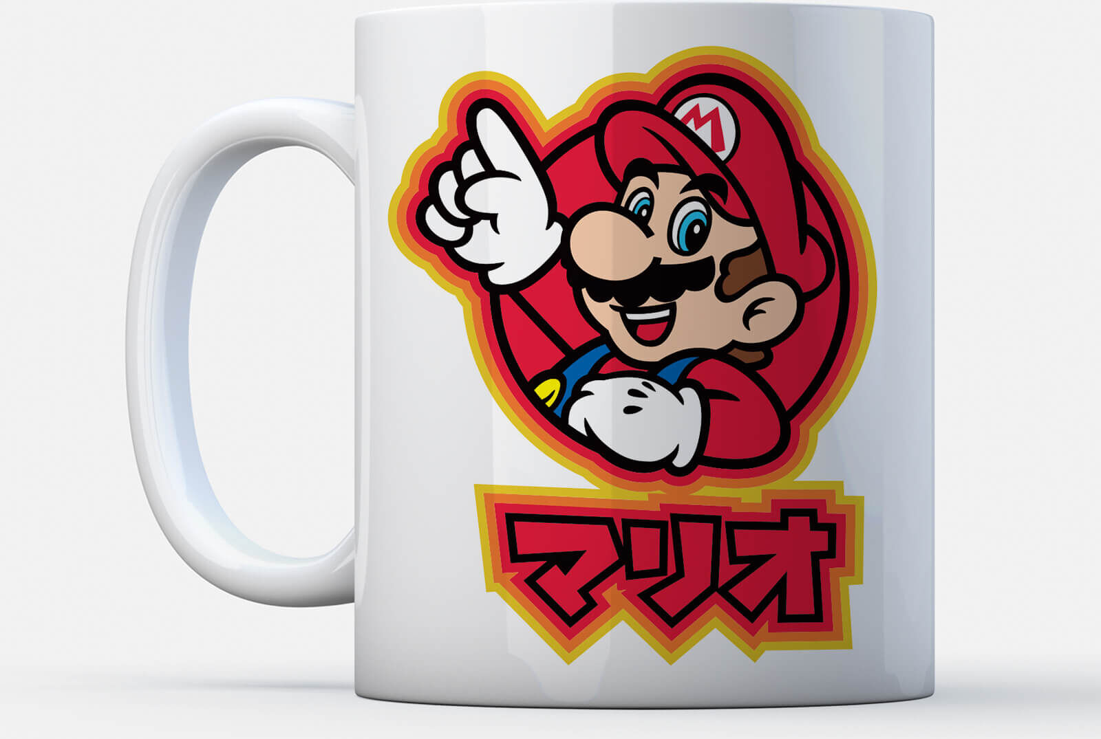 Nintendo Super Mario Mario Kanji Mug Nintendo Super Mario Mario Kanji Mug
