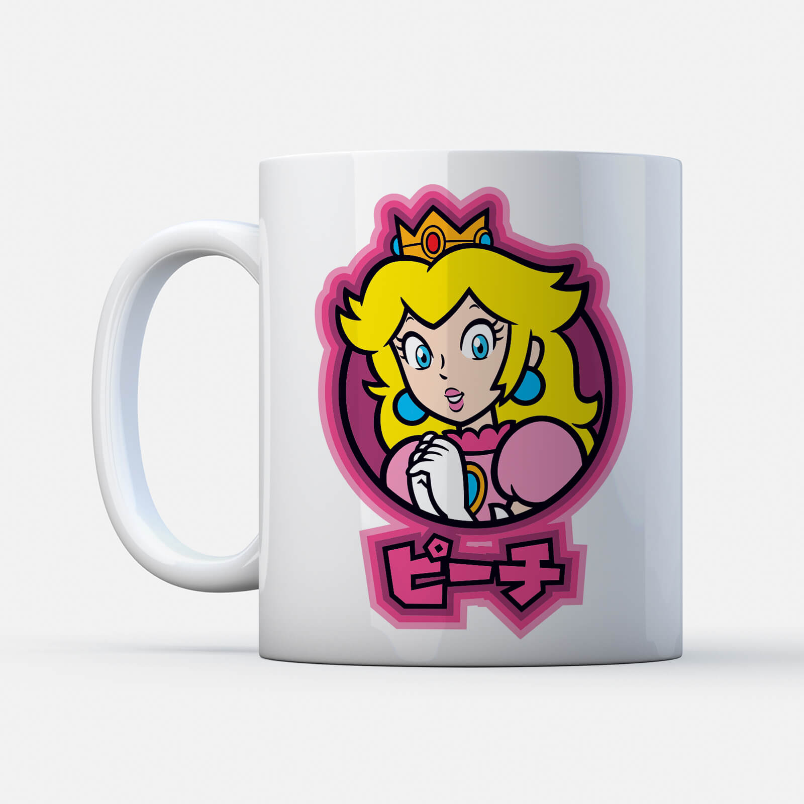 Nintendo Super Mario Peach Kanji Mug Nintendo Super Mario Peach Kanji Mug