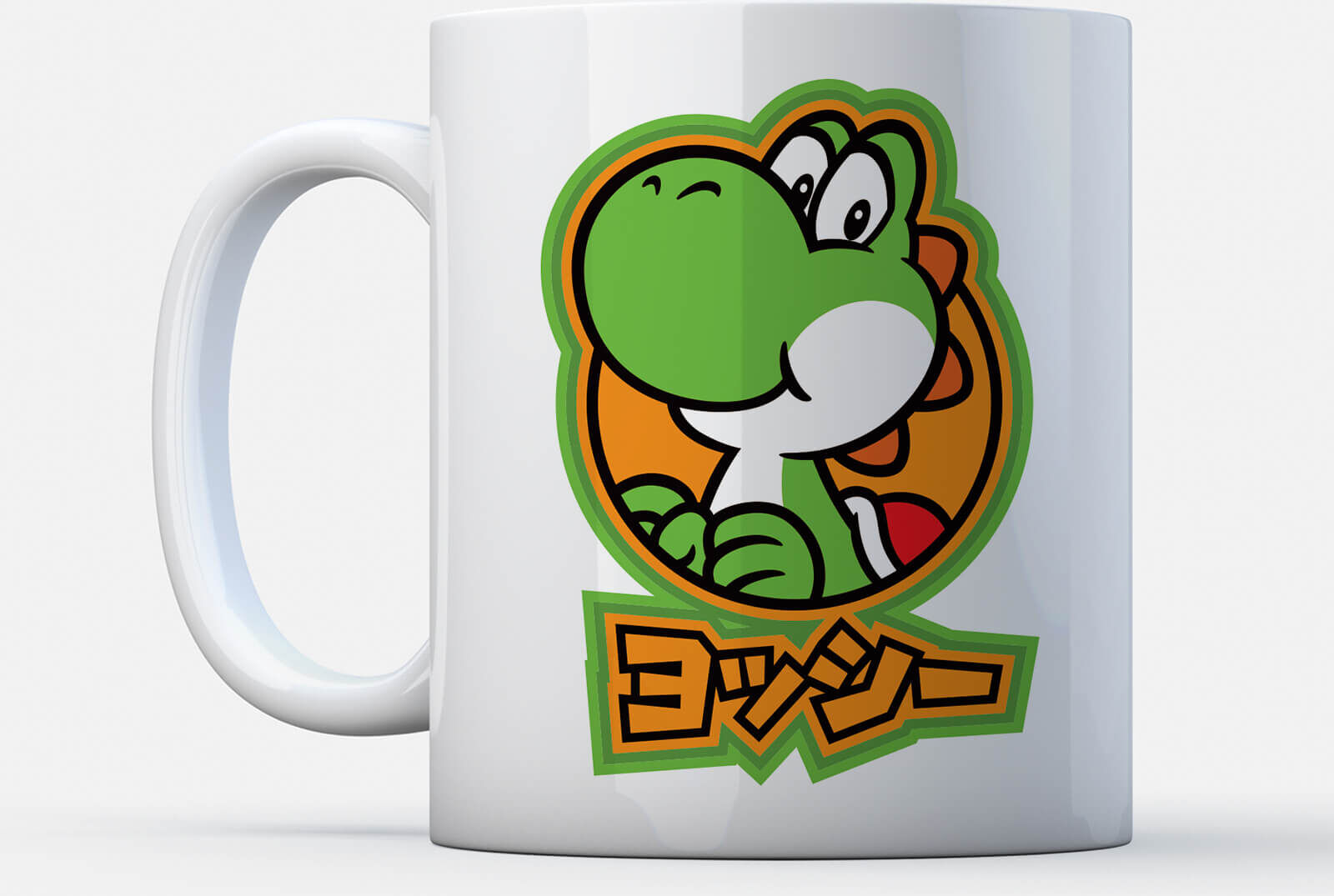 Nintendo Super Mario Yoshi Kanji Mug Nintendo Super Mario Yoshi Kanji Mug