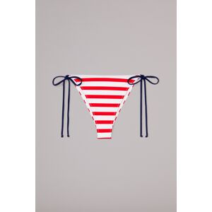 Fiorucci MC2 Stripe Bikini Bottom Red