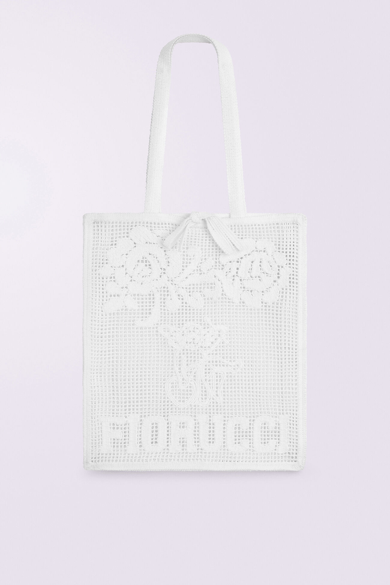 Fiorucci Cupid Crochet Tote Bag White