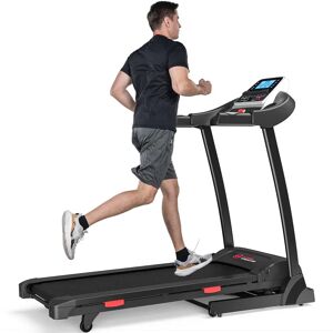 HomeFitnessCode Folding Treadmill 3.0HP Walking Running Machine 1-16KM/H with 0-15% Auto Incline, Bluetooth Music, 18 Programs