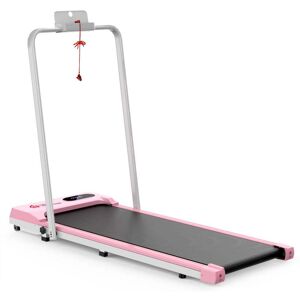 HomeFitnessCode Under Desk Treadmill 1-6KM/H Walking Jogging Machine for Home Office with LED Display With Handrail / Pink HomeFitnessCode Under Desk Treadmill 1-6KM/H Walking Jogging Machine for Home Office with LED Display With Handrail / Pink